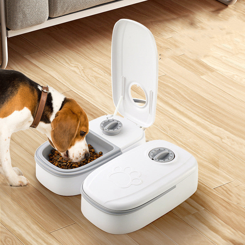 Automatic Pet Feeder Smart Food Dispenser For Cats Dogs Timer Stainless Steel Bowl Auto Dog Cat Pet Feeding Pets Supplies by SHOPEEZONE