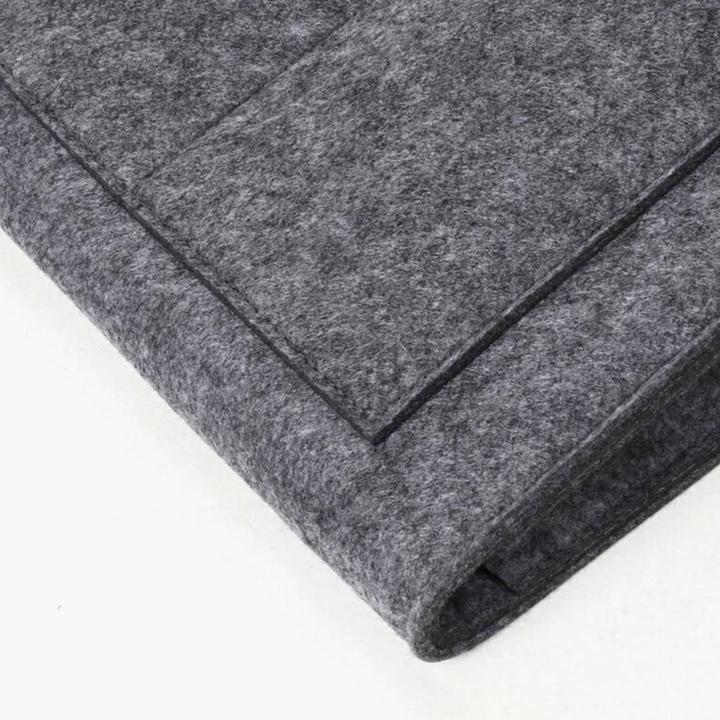 Luxe Bed Storage Bag With Pocket Felt Bedside Organizer