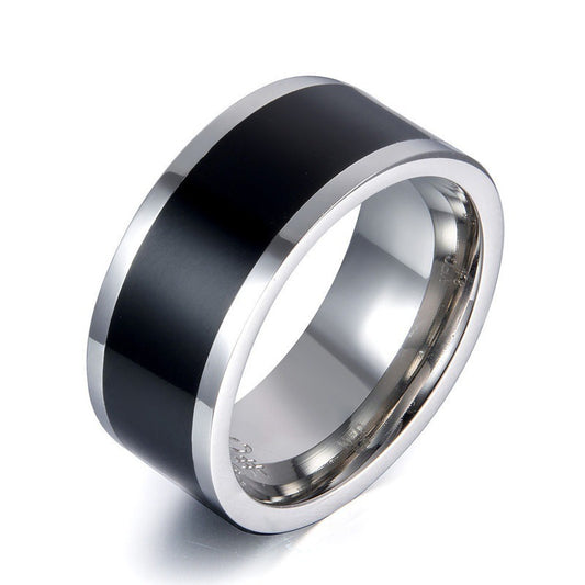 NFC Smart Ring Waterproof Unisex Stainless Steel 8mm