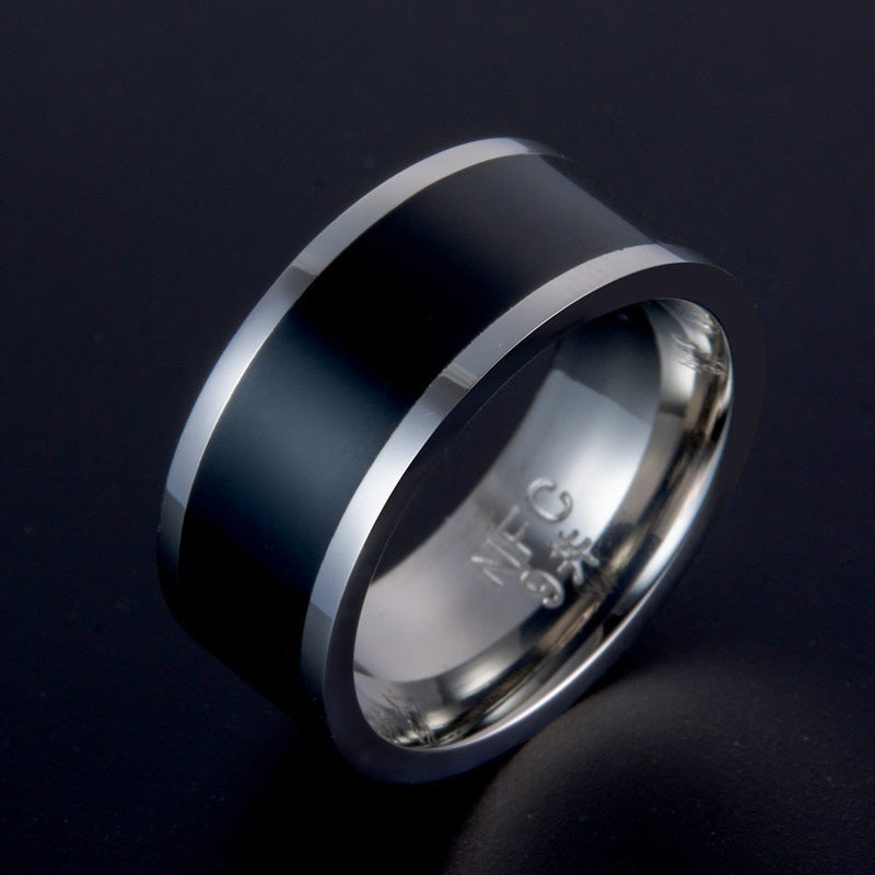 NFC Smart Ring Waterproof Unisex Stainless Steel 8mm