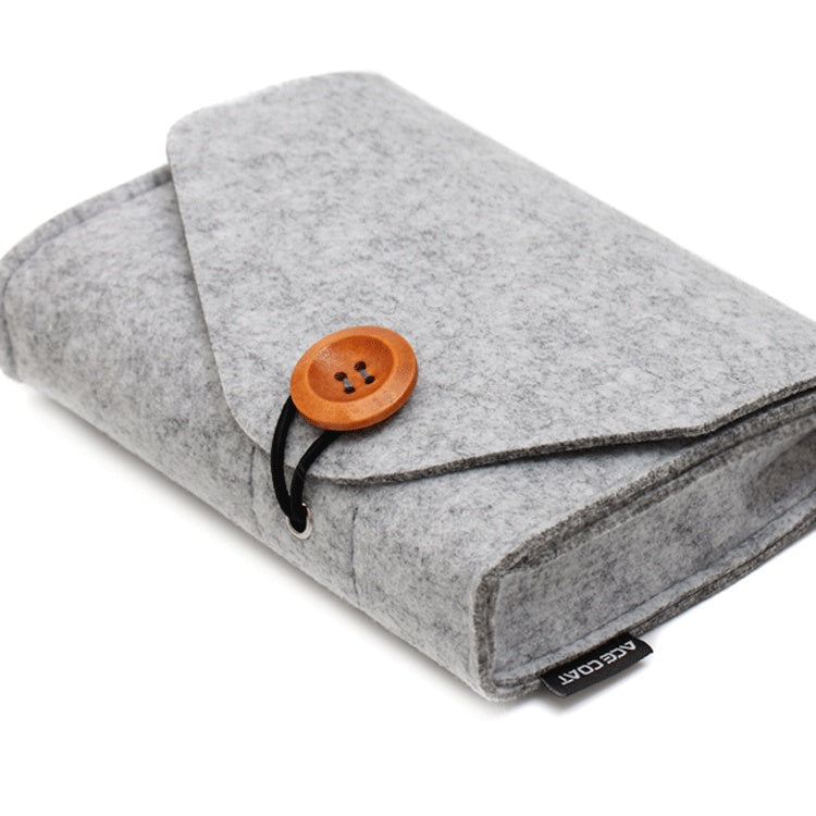 Luxe Bed Storage Bag With Pocket Felt Bedside Organizer