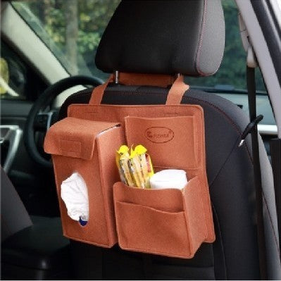 Luxe Bed Storage Bag With Pocket Felt Bedside Organizer