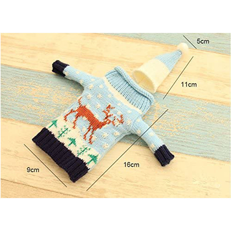 Factory Direct Sale Christmas Clothes Mini Wine Bottle Clothes Wine Bottle Suit Custom-made Various Wine Bottle Decorations