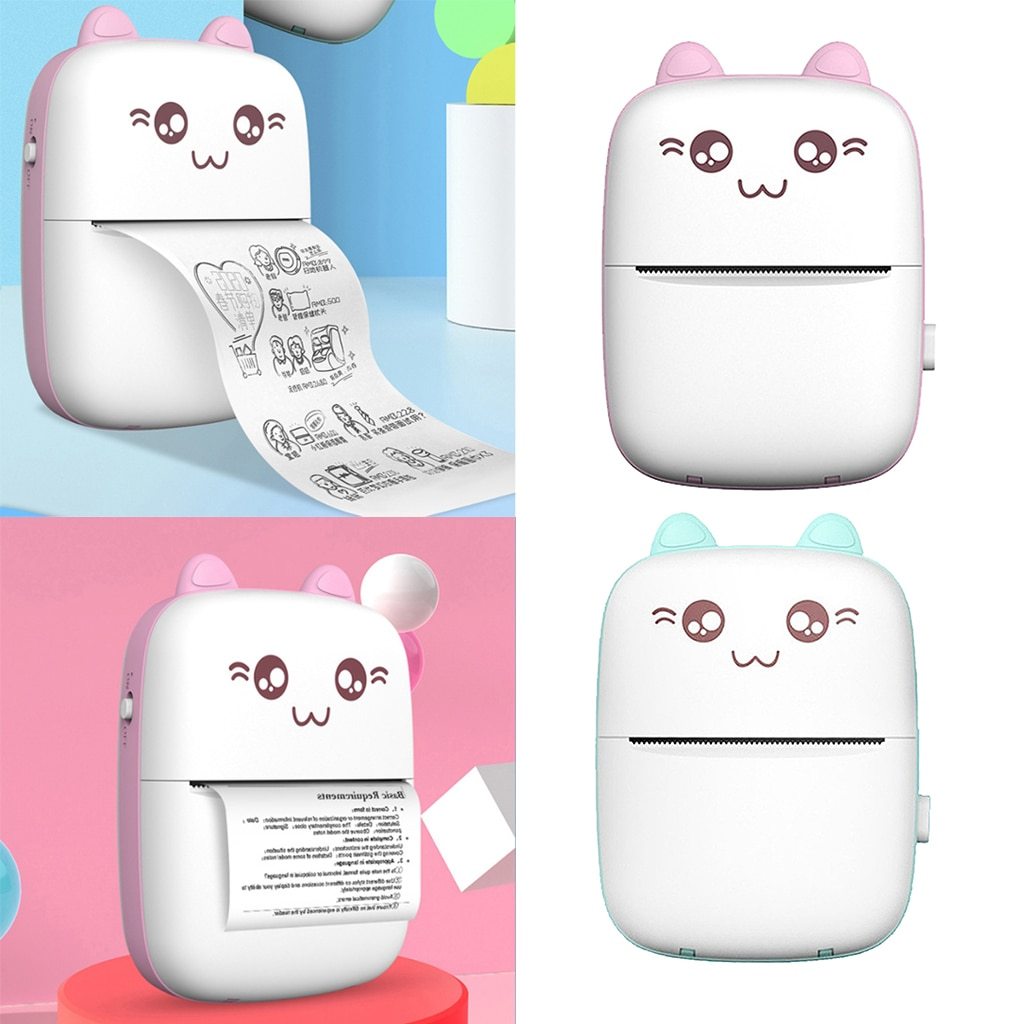 Portable Mini Printer Bluetooth WiFi Photo Printer For Phone