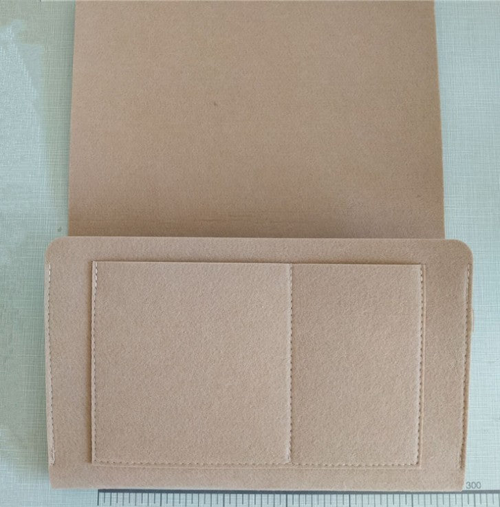 Luxe Bed Storage Bag With Pocket Felt Bedside Organizer