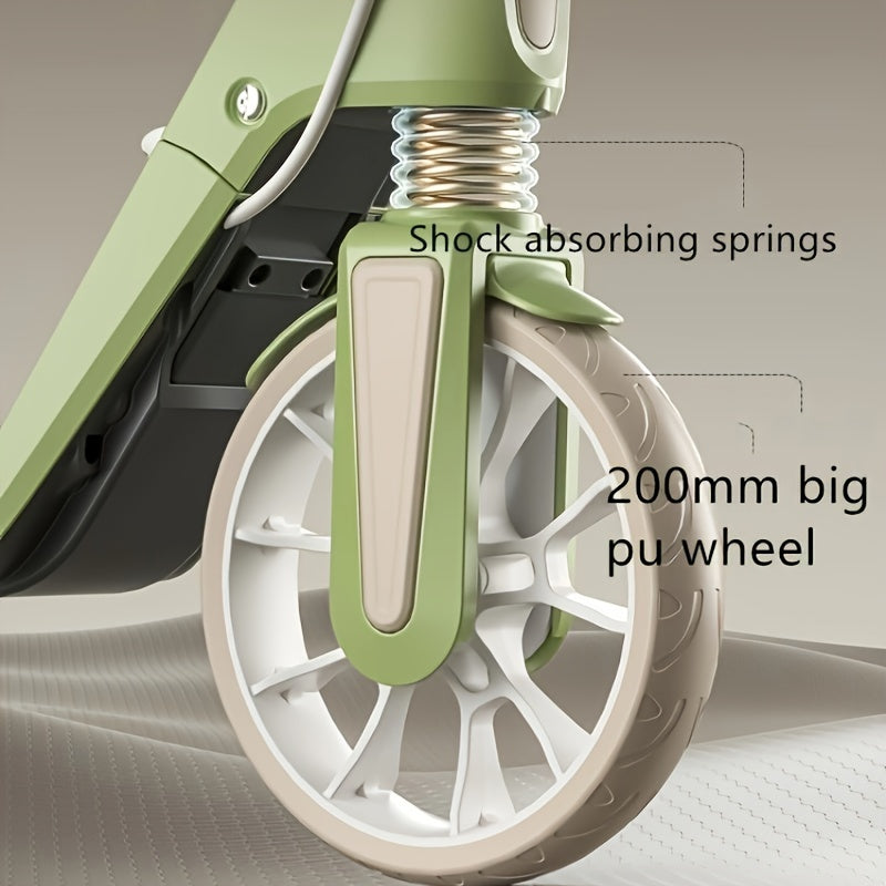 Adult Scooter PU Wheels Suspension Brake-2