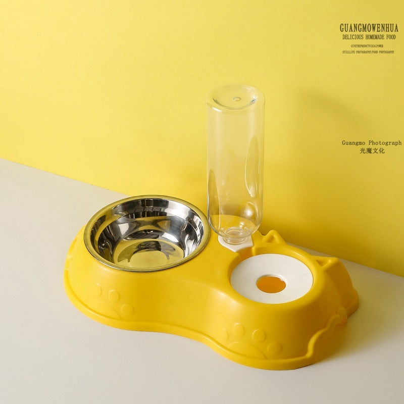 Automatic Anti-Tumble Stainless Steel Dog Water Bowl