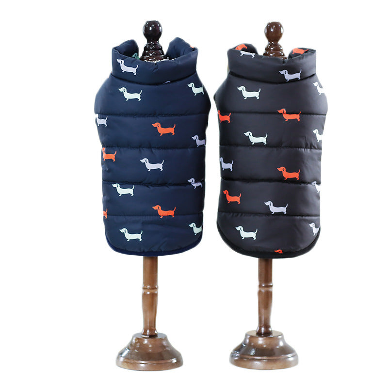 Cotton Casual Dog Vest for Dogs: Black, Dark Blue, S-XXL