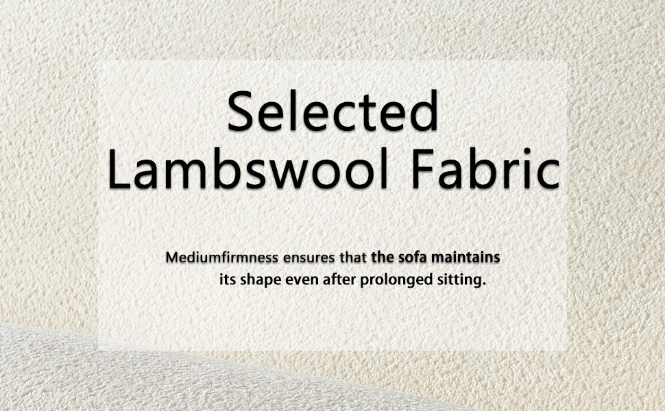 WKS9 White  sofa  , durable fabric, solid wood frame, high density sponge filler