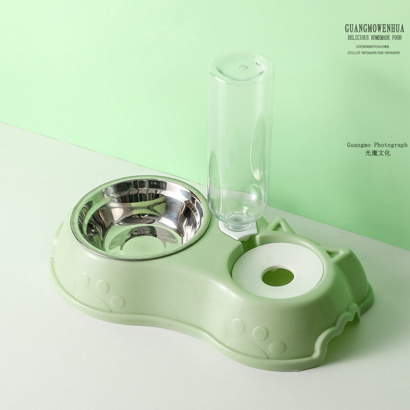 Automatic Anti-Tumble Stainless Steel Dog Water Bowl