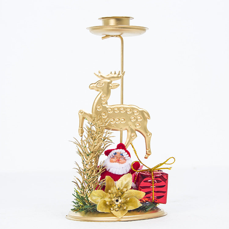 Christmas Iron Candlestick Decoration Desktop Background