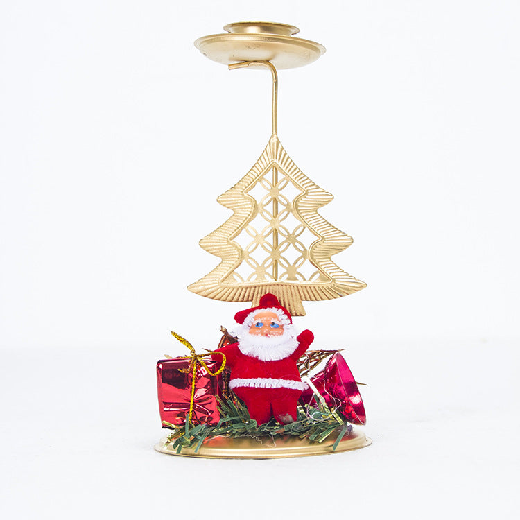 Christmas Iron Candlestick Decoration Desktop Background