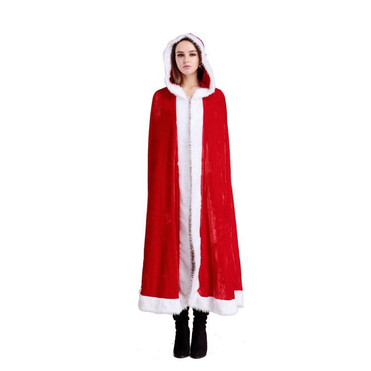 Christmas dances red cloak adult children red sexy cape and European and American boutique clothing