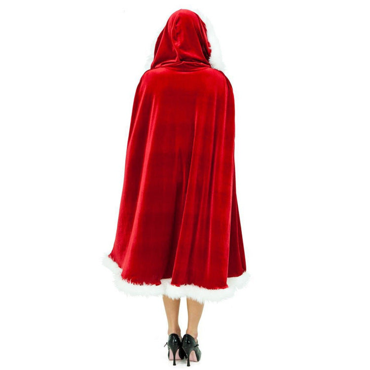 Christmas dances red cloak adult children red sexy cape and European and American boutique clothing