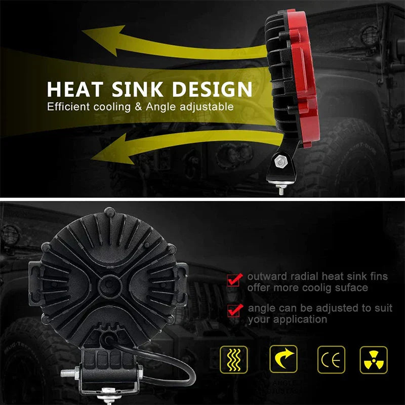 7-inch LED Light Bar 51W - 4x4 Off-Road Accessories-4