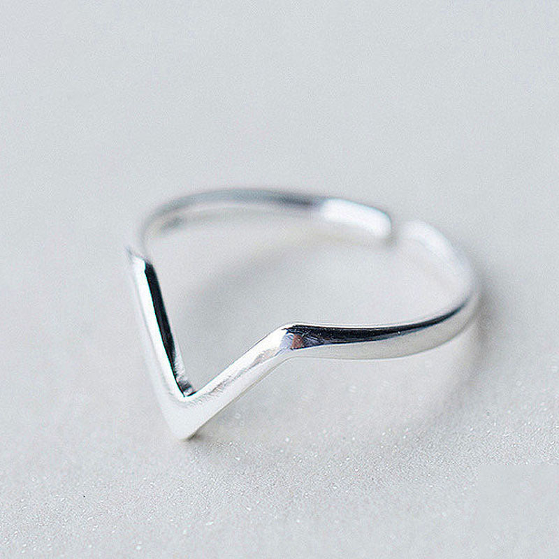 Europe And The United States New Cross Double Opening Adjustable Ring Creative Geometric Opening Ladies Ring Wholesale