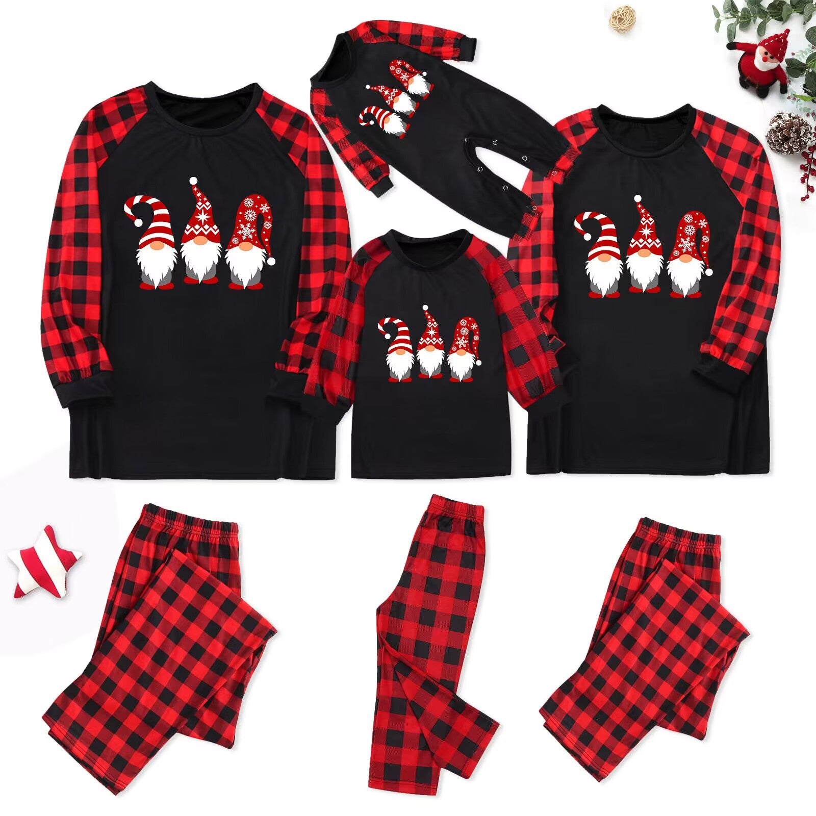 Cross-border New Amazon European And American Christmas Family Clothing Family Clothing Home Clothing Pajamas Set