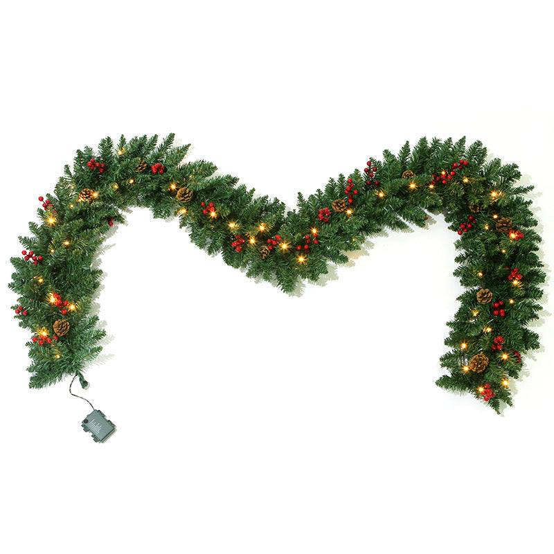 2.7 Meters New Products With Lights Rattan Christmas Decorations PVC Material Christmas Tree Decoration Pendant