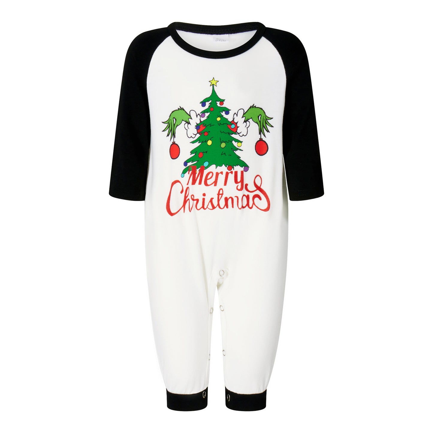 New Christmas Elk Print Long-sleeved Pajamas Suit