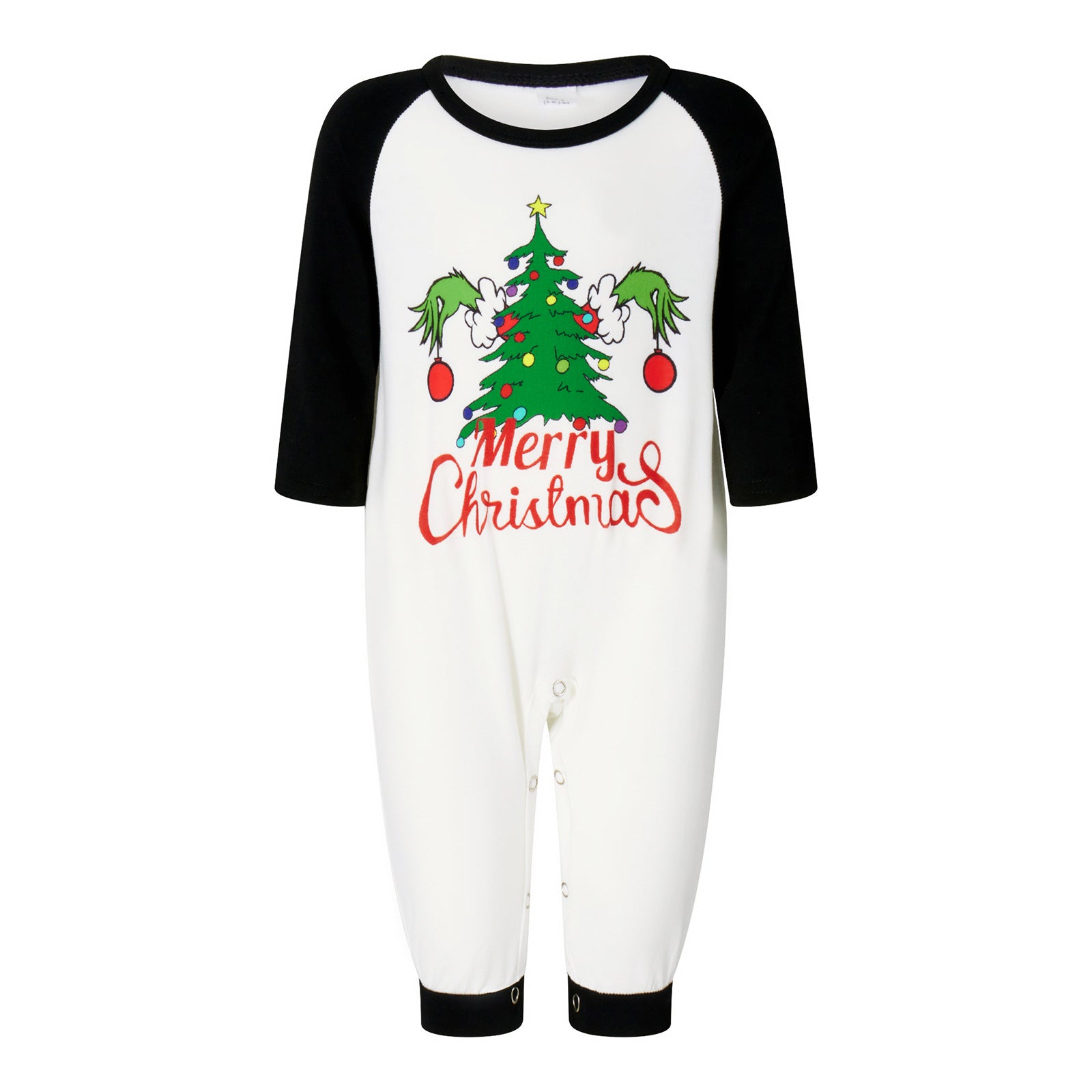 New Christmas Elk Print Long-sleeved Pajamas Suit
