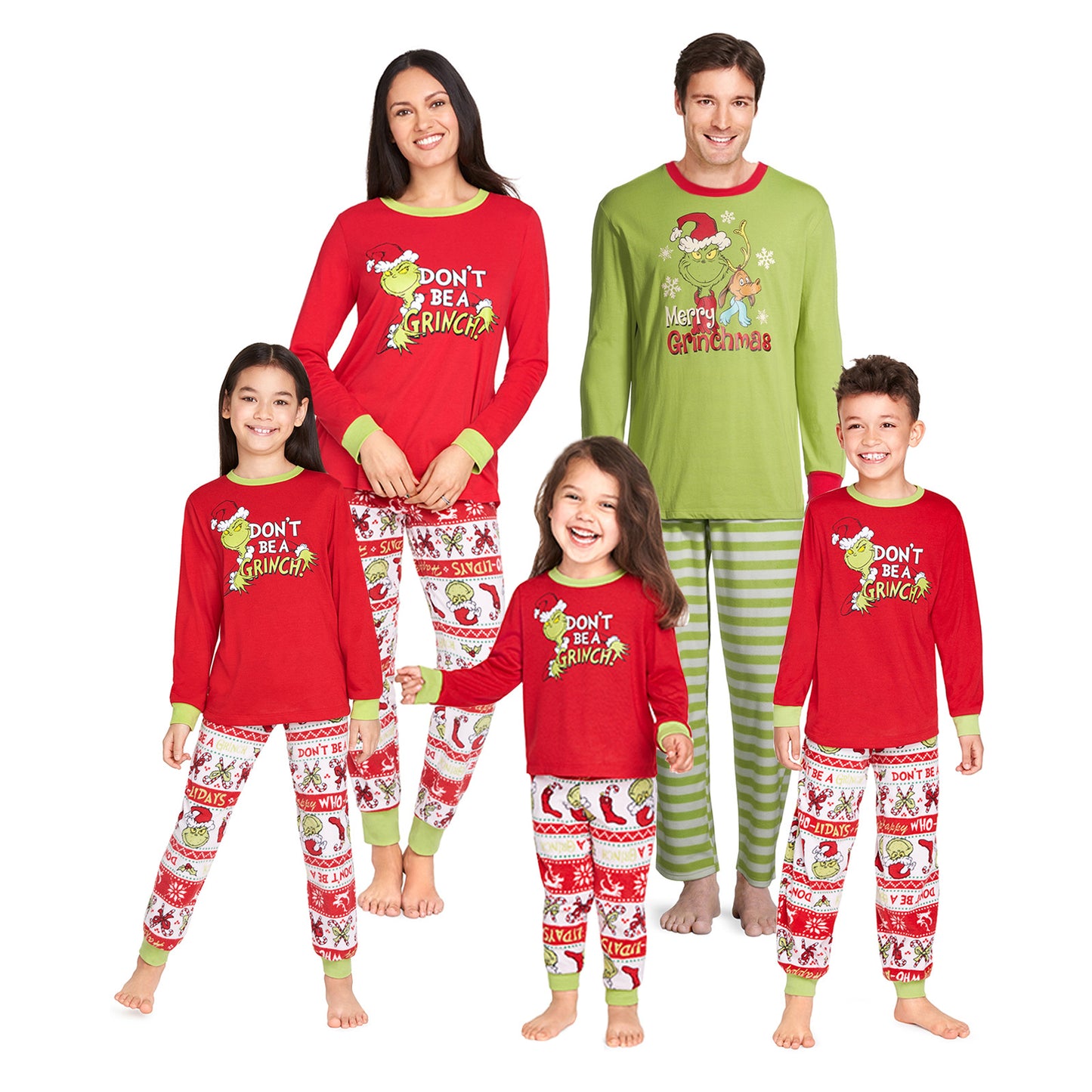 European And American Parent-child Clothing Autumn 2022 Family Clothing New Family Of Four Cartoon Christmas Suit Trendy One Piece Dropshipping
