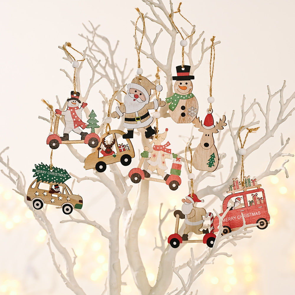 Christmas Decoration Wooden Pendant