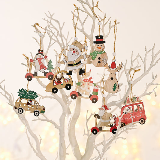 Christmas Decoration Wooden Pendant