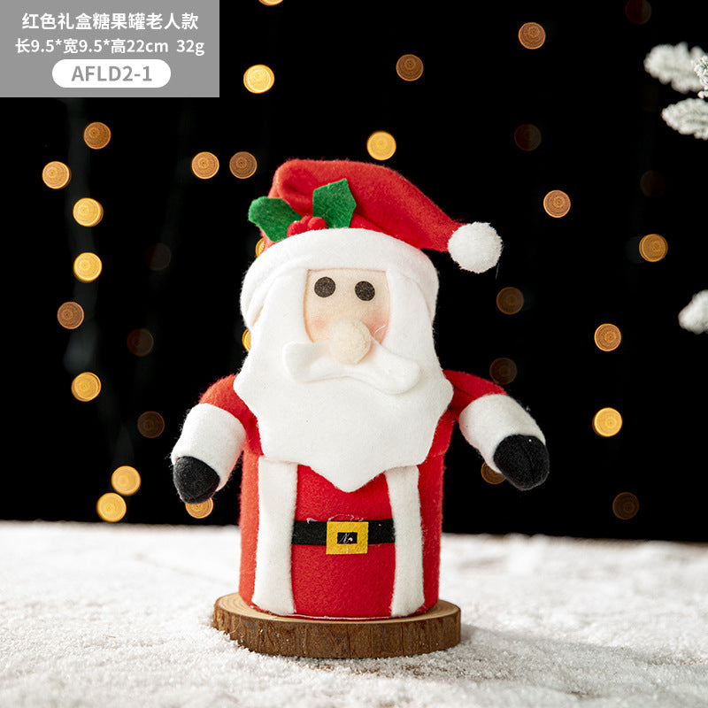Christmas Gift Box Portable Santa Claus Elk Apple Bag Peaceful Fruit Packaging Box Christmas Eve Gift Bag