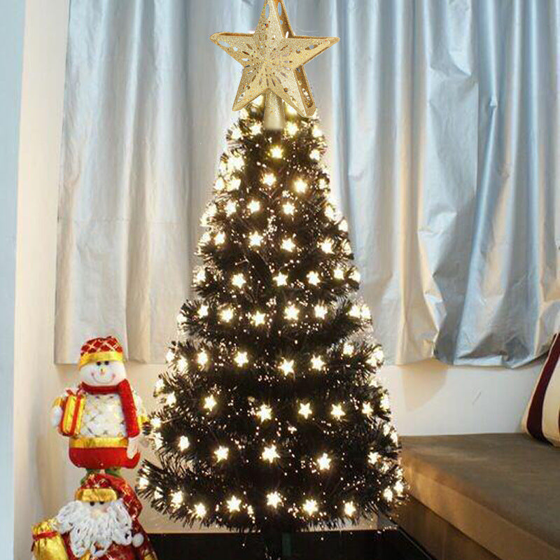 Christmas Tree Top Light Star Snowflake Shape LED Laser Projector Lights Christmas Tree Ornament