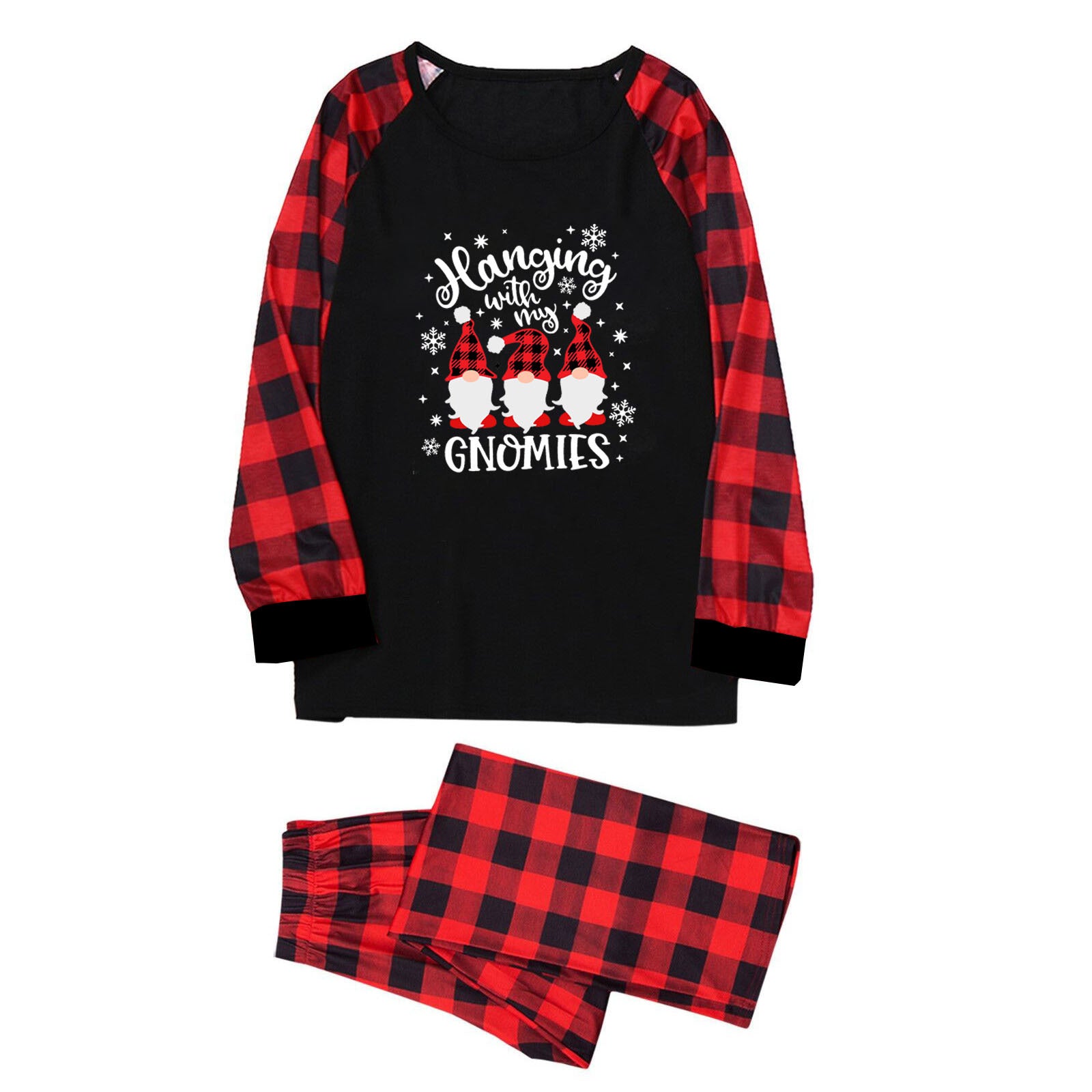Hot Selling Amazon Spring And Autumn Parent-child Clothing Home Wear Christmas Cartoon Animal European And American Printed Pajamas Suit