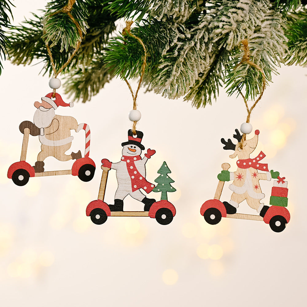 Christmas Decoration Wooden Pendant