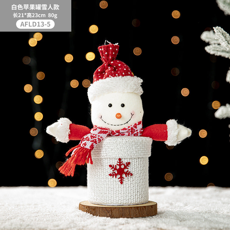 Christmas Gift Box Portable Santa Claus Elk Apple Bag Peaceful Fruit Packaging Box Christmas Eve Gift Bag