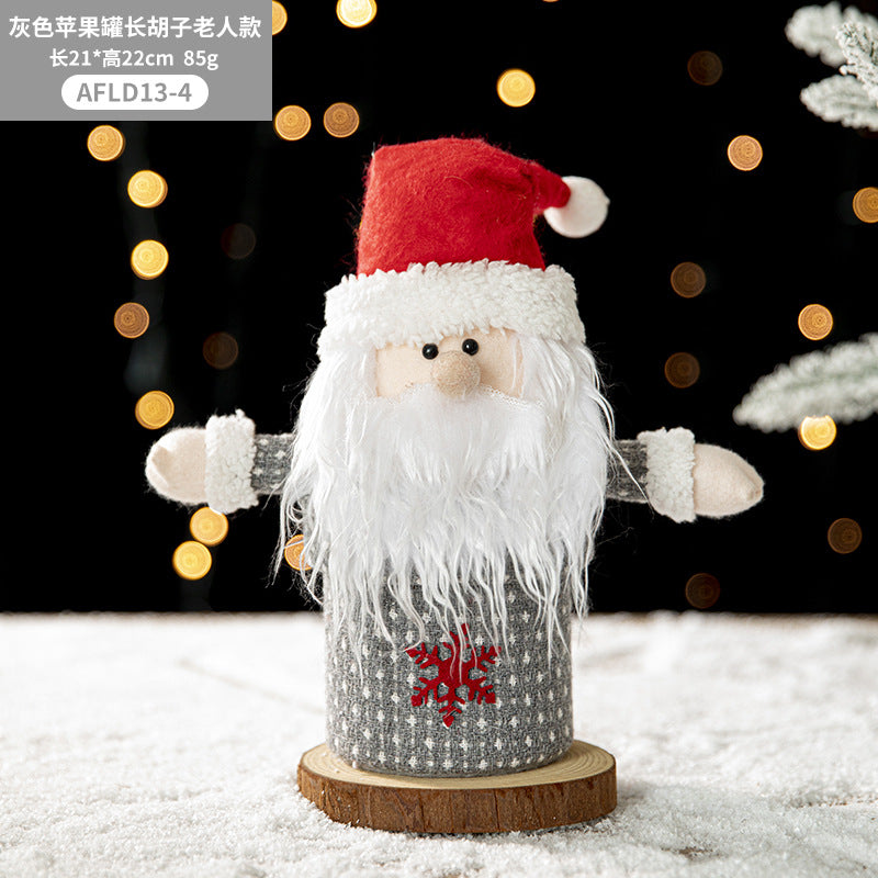 Christmas Gift Box Portable Santa Claus Elk Apple Bag Peaceful Fruit Packaging Box Christmas Eve Gift Bag