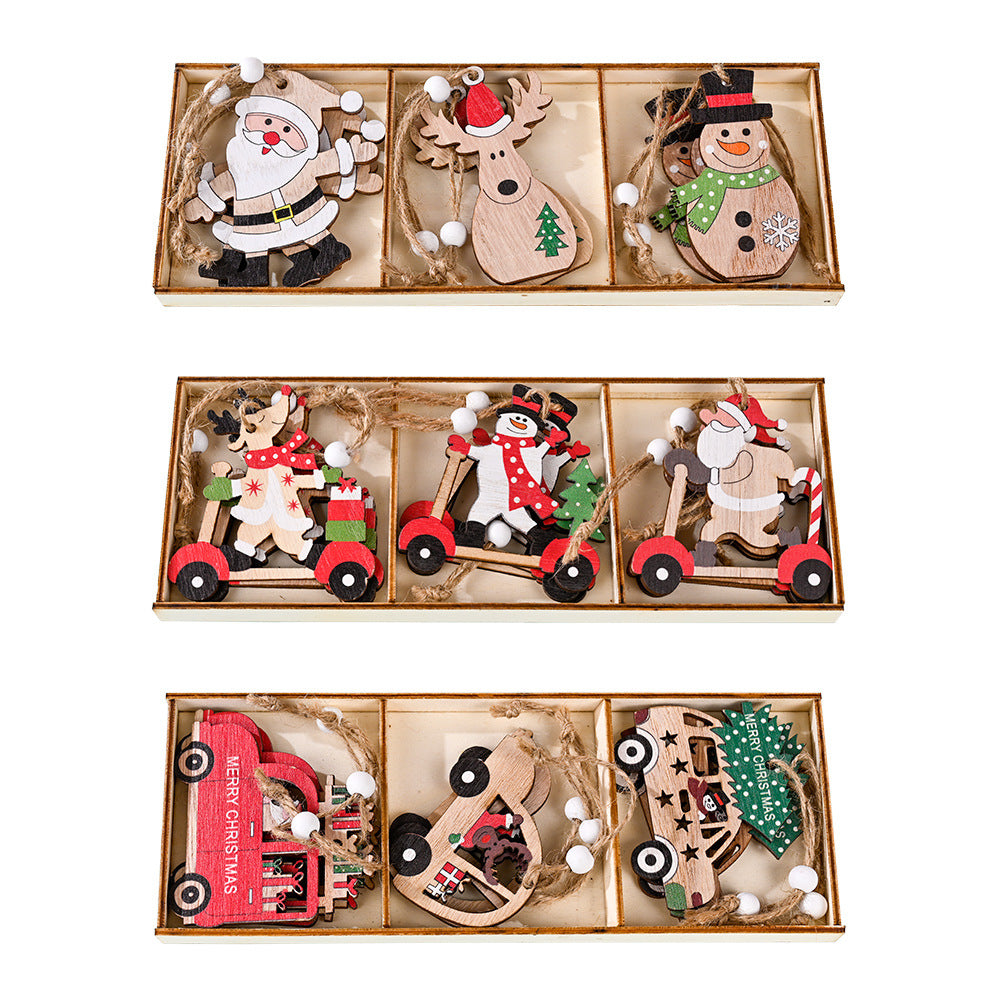 Christmas Decoration Wooden Pendant