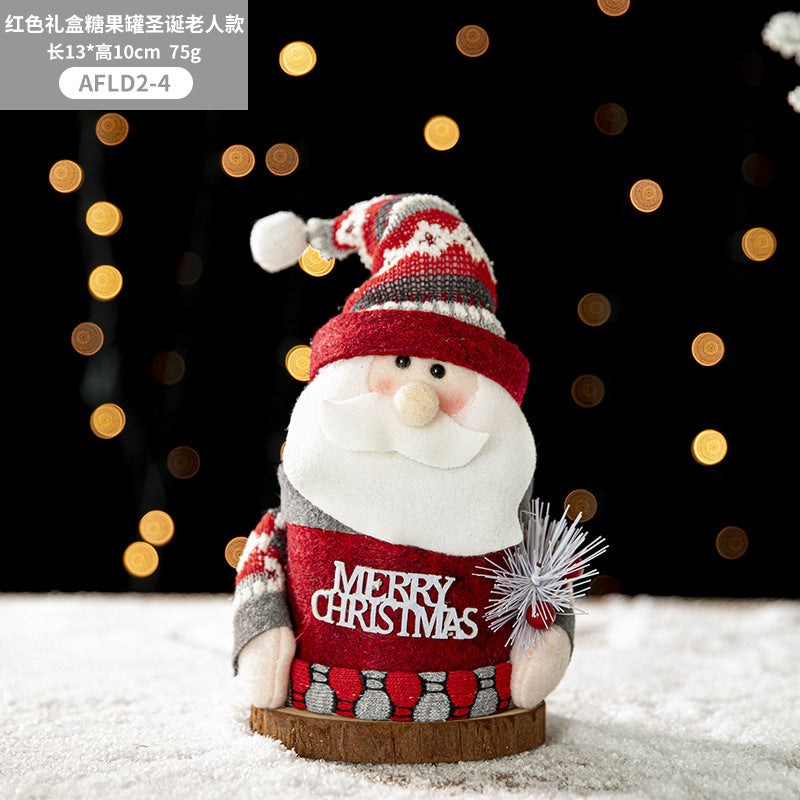 Christmas Gift Box Portable Santa Claus Elk Apple Bag Peaceful Fruit Packaging Box Christmas Eve Gift Bag