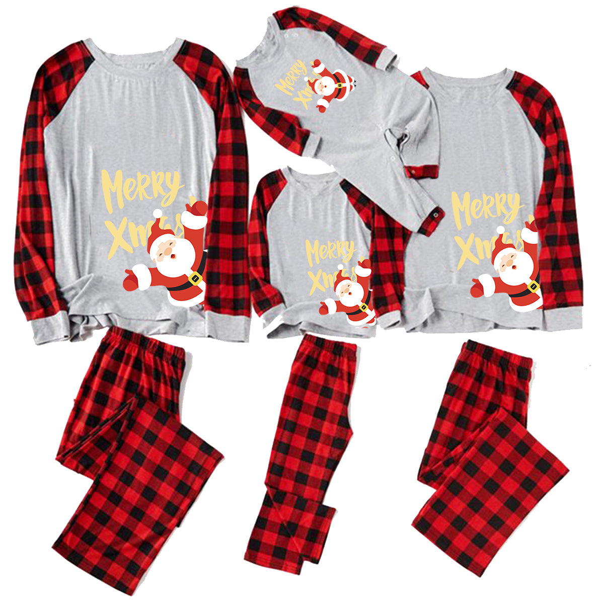 Tianming Costume Christmas Parin-Son Costume European And American Mother-Son Costume Christmas Home Costume Long Sleeve Pajamas Set Parin-Son Costume Mother-Son Costume Mother-Son Costume