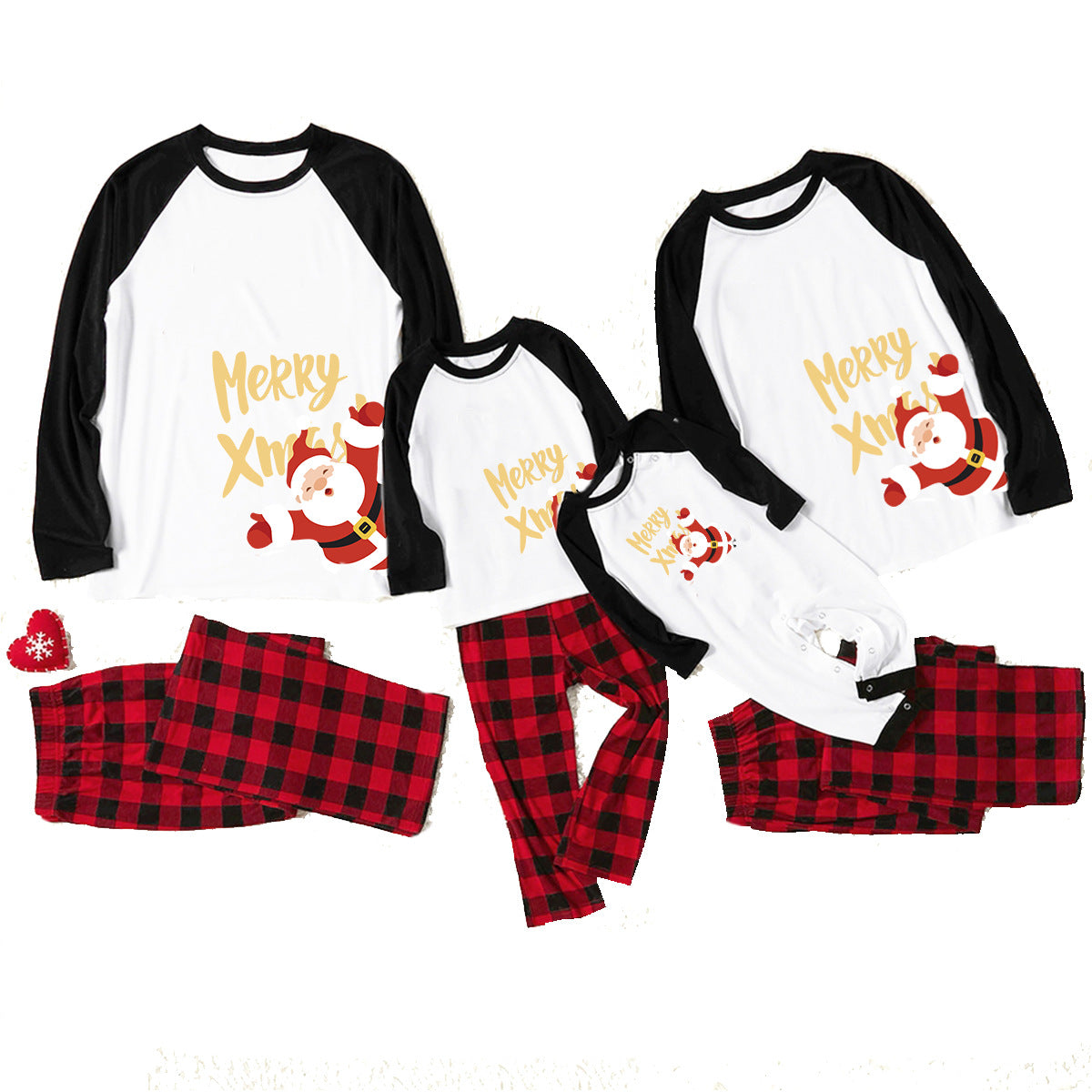 Tianming Costume Christmas Parin-Son Costume European And American Mother-Son Costume Christmas Home Costume Long Sleeve Pajamas Set Parin-Son Costume Mother-Son Costume Mother-Son Costume