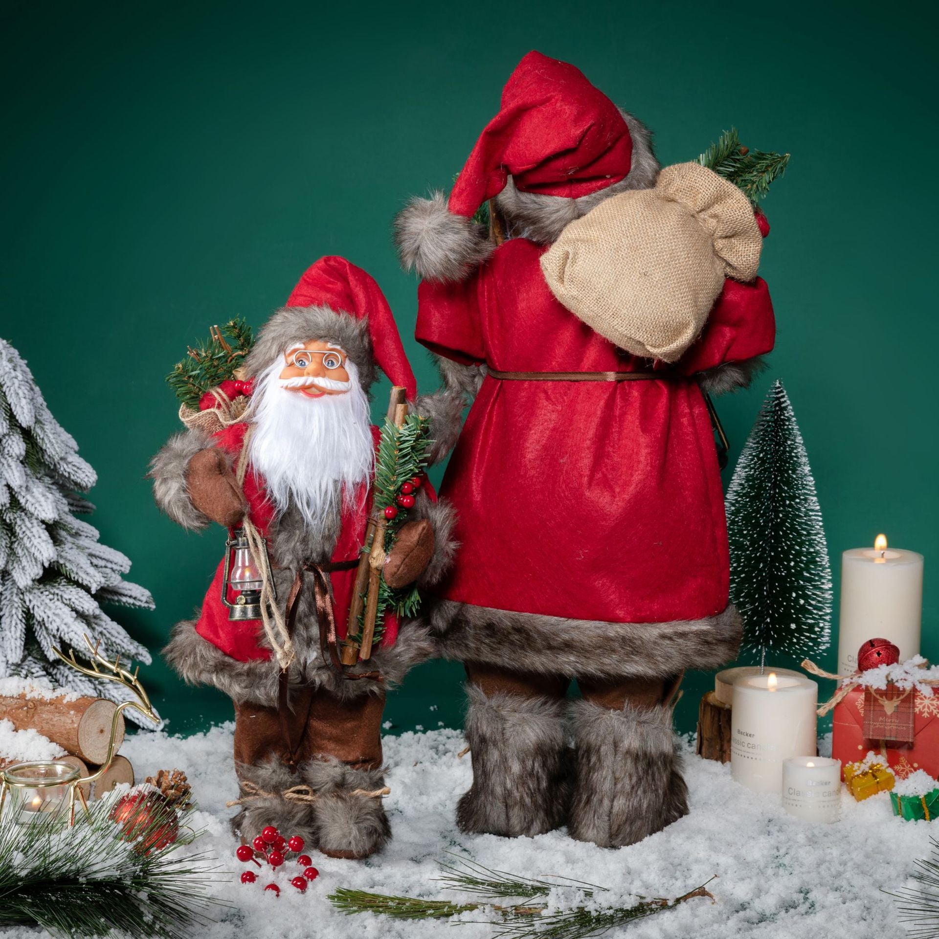 Xintean Santa Claus Ornaments Christmas Decorations Christmas Dolls Doll Ornaments