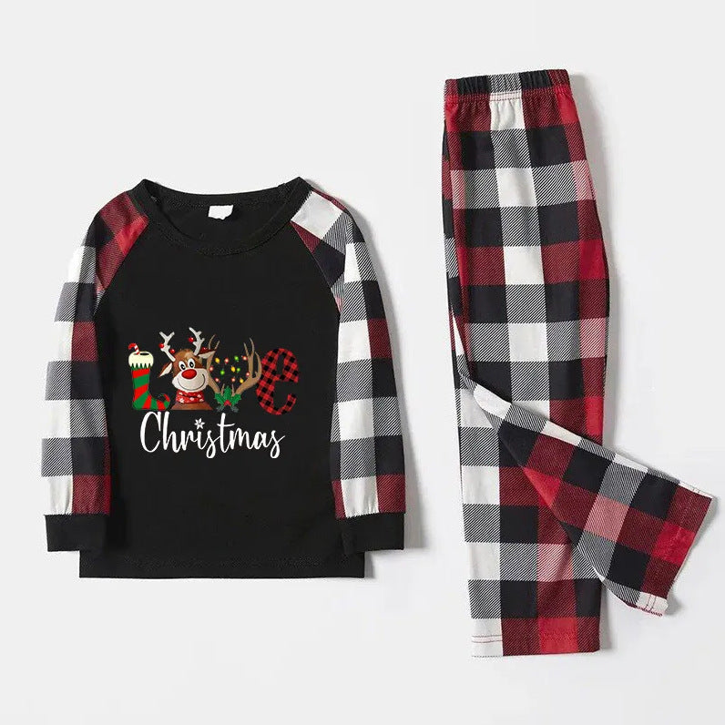 Christmas Parent-Child Family Holiday Suit Christmas Elk Family Suit Puppy Suit