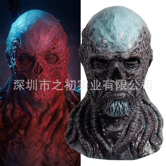Vecna Vecna Latex Headgear Stranger Things 4 Halloween Short Mask Cosplay Props Around