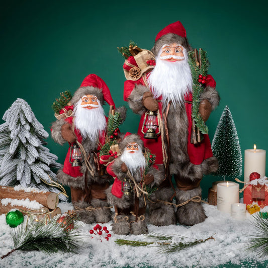 Xintean Santa Claus Ornaments Christmas Decorations Christmas Dolls Doll Ornaments