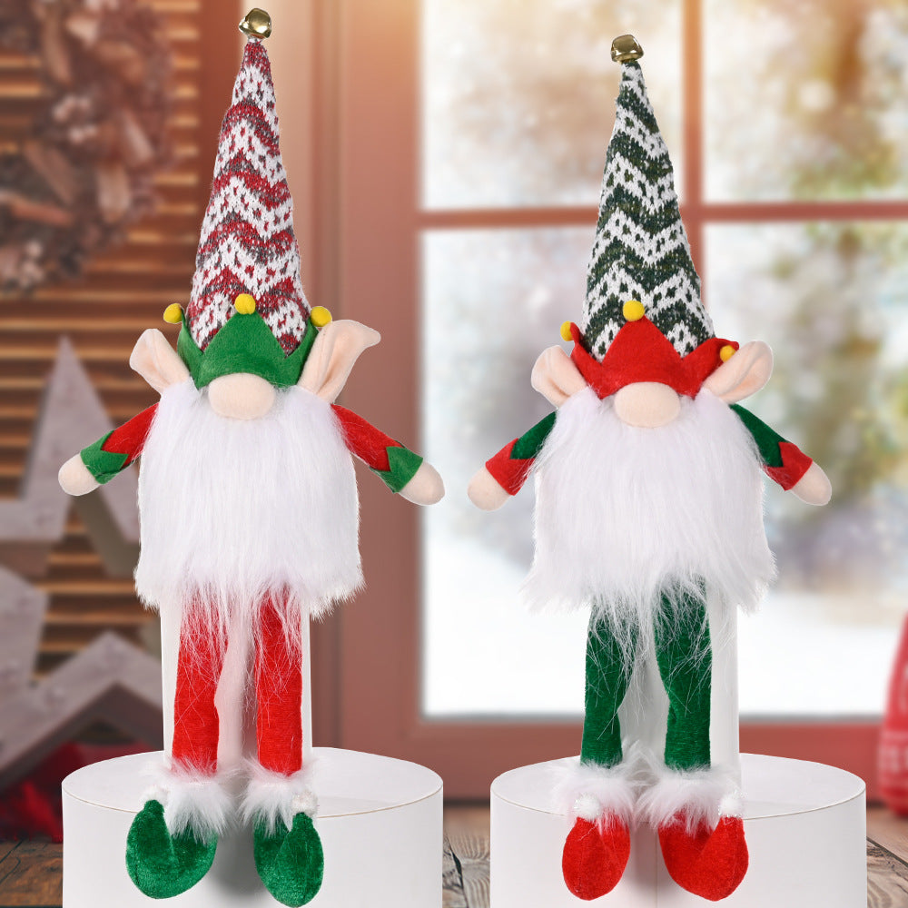 Rudolph Doll With Christmas Elf With Lights