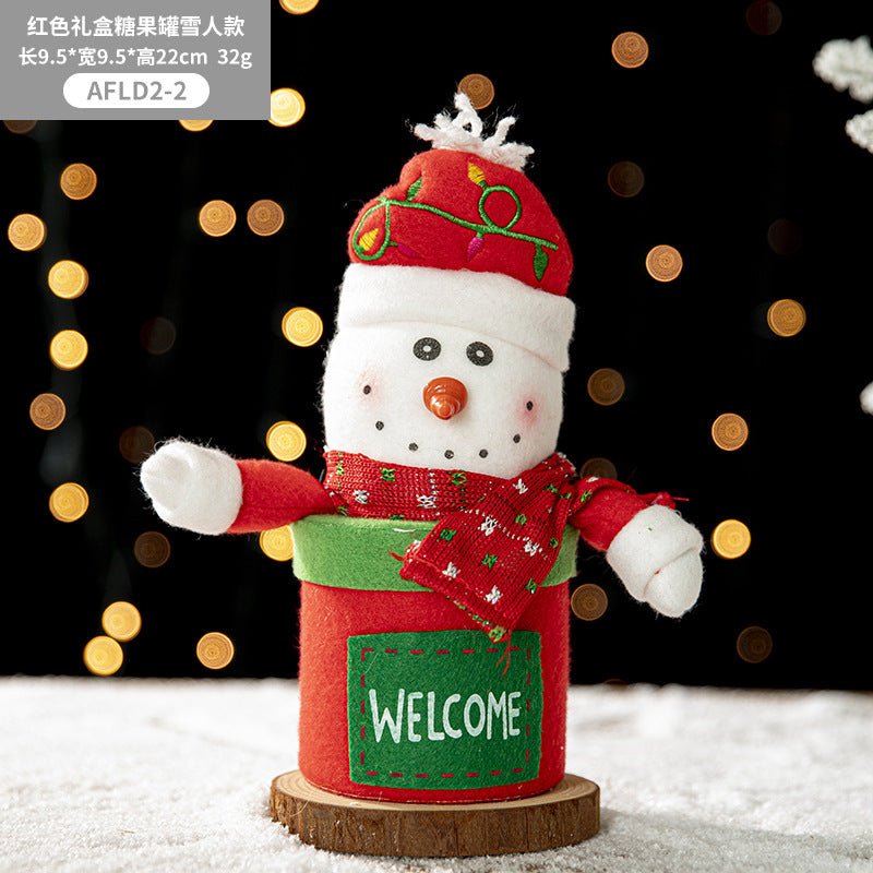 Christmas Gift Box Portable Santa Claus Elk Apple Bag Peaceful Fruit Packaging Box Christmas Eve Gift Bag