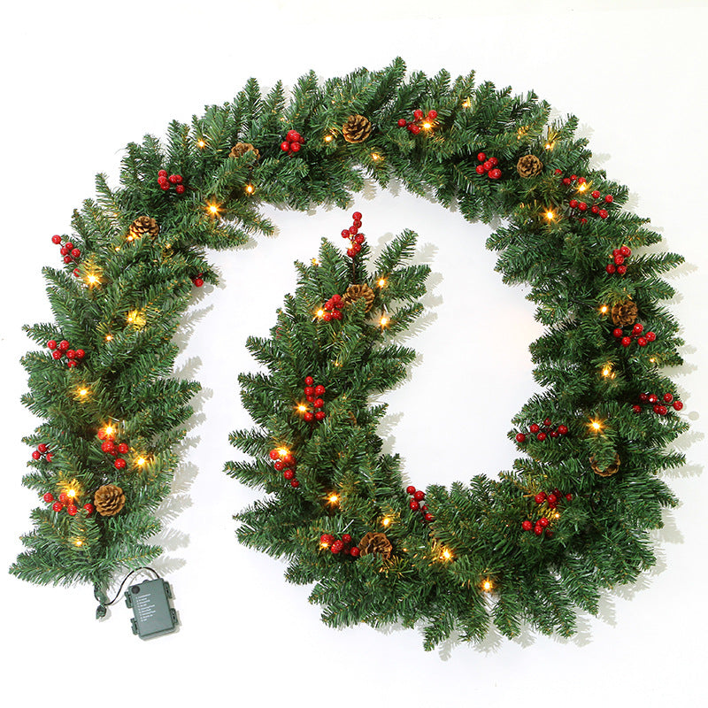2.7 Meters New Products With Lights Rattan Christmas Decorations PVC Material Christmas Tree Decoration Pendant