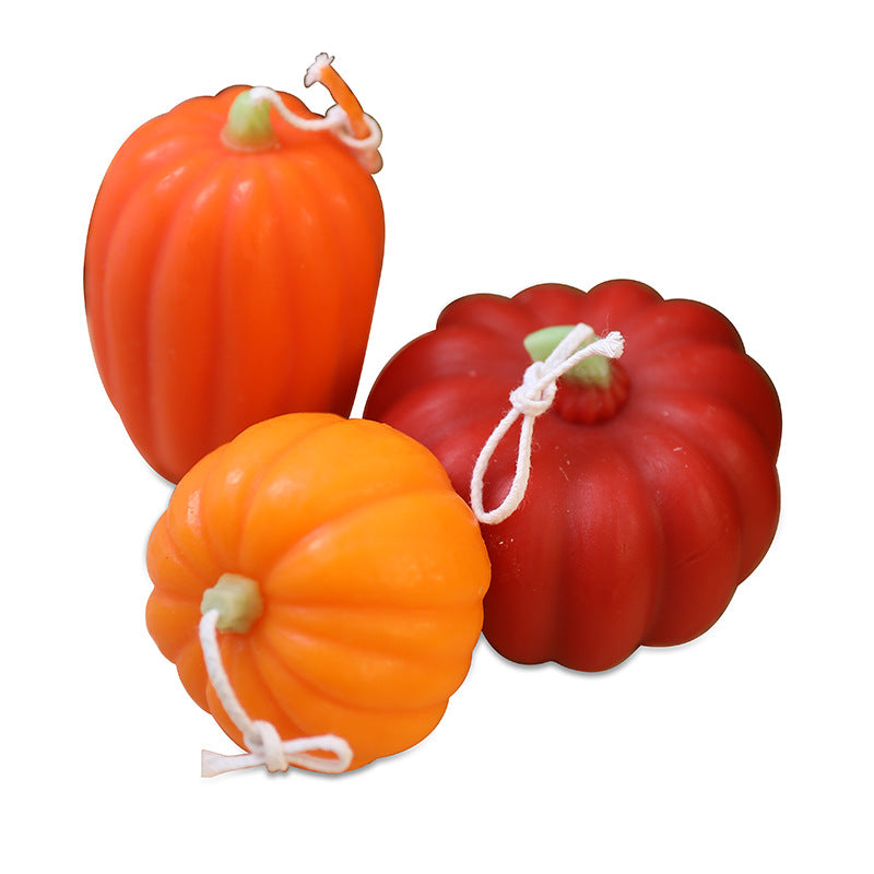 Halloween Pumpkin Scented Candle Creative Fragrance Ornaments Handmade Advanced Atmosphere Decoration Ornaments Accompanying Ceremony