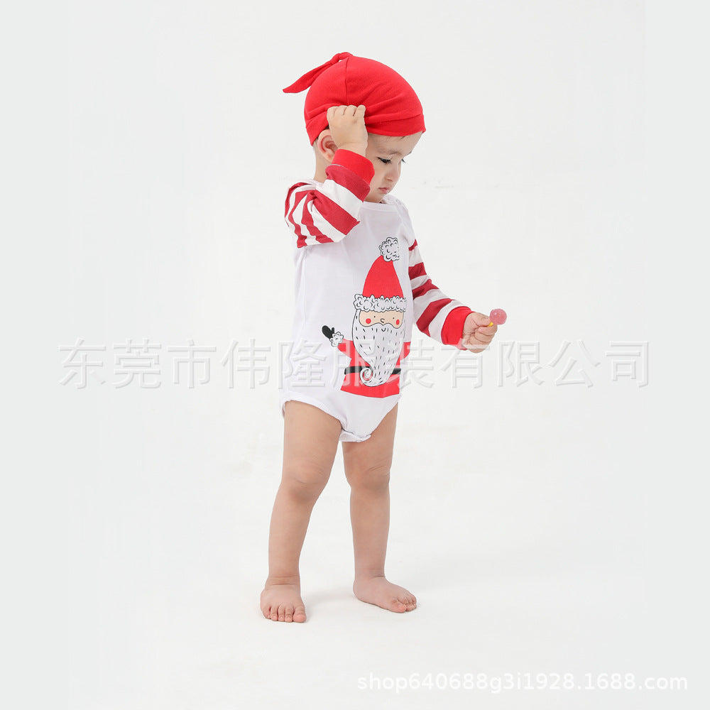 Family Wear Printing Suit Baby Boy Whole Family Dog Family European And American Christmas Parent-child Pajamas