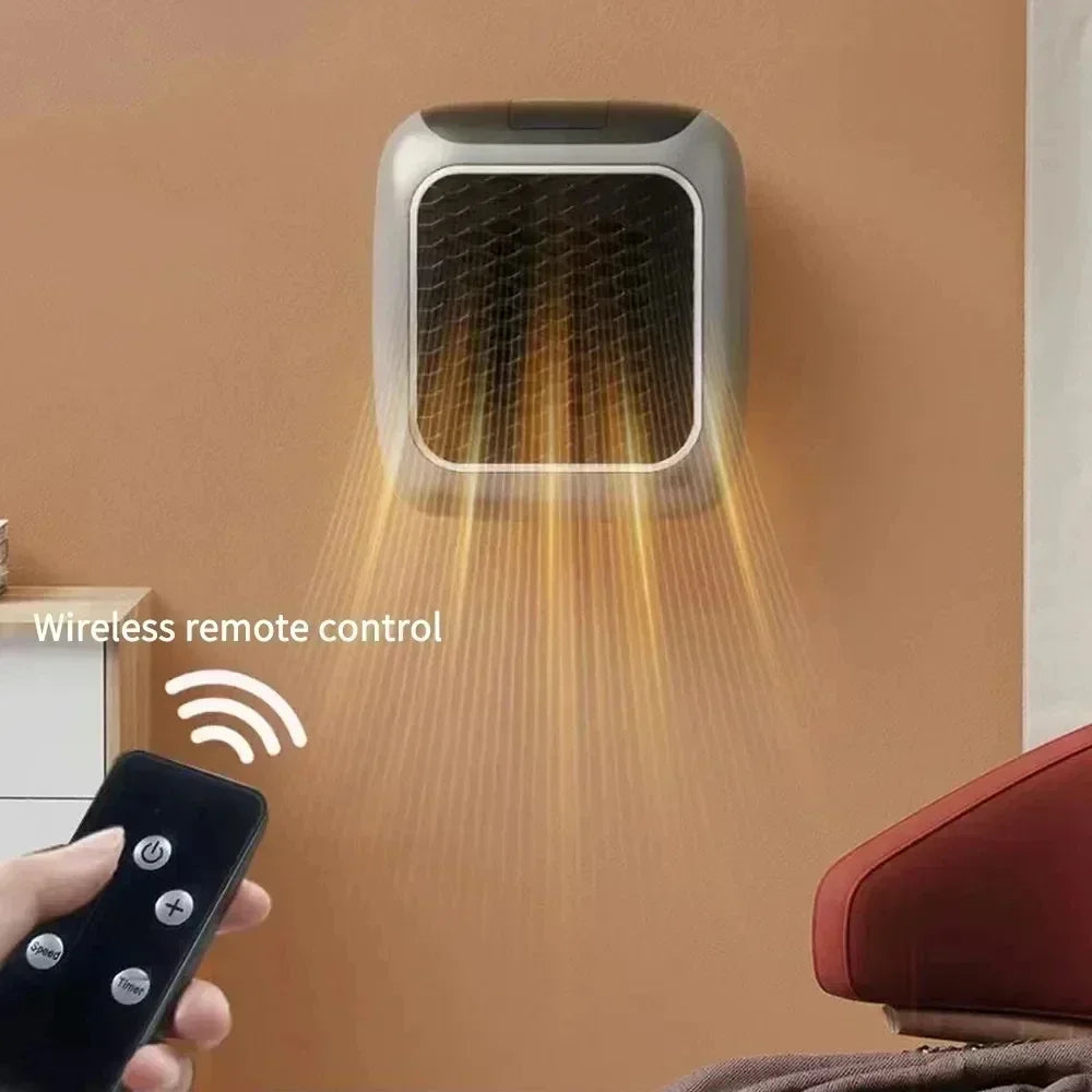 Wall Mounted Mini Bathroom Heater with Remote-3
