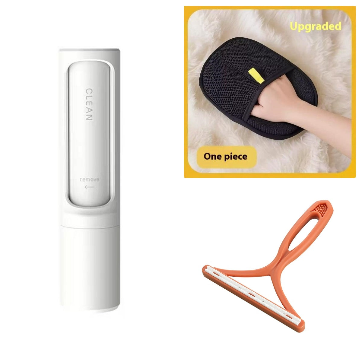 Portable Reusable Pet Hair Remover Brush For Cats Dogs