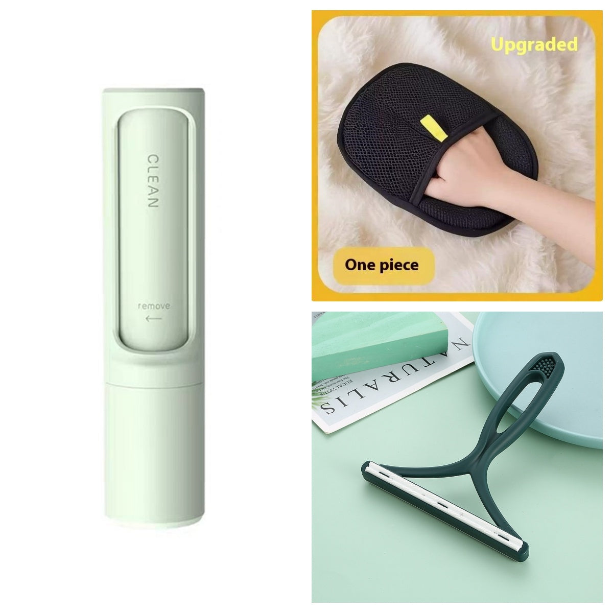 Portable Reusable Pet Hair Remover Brush For Cats Dogs