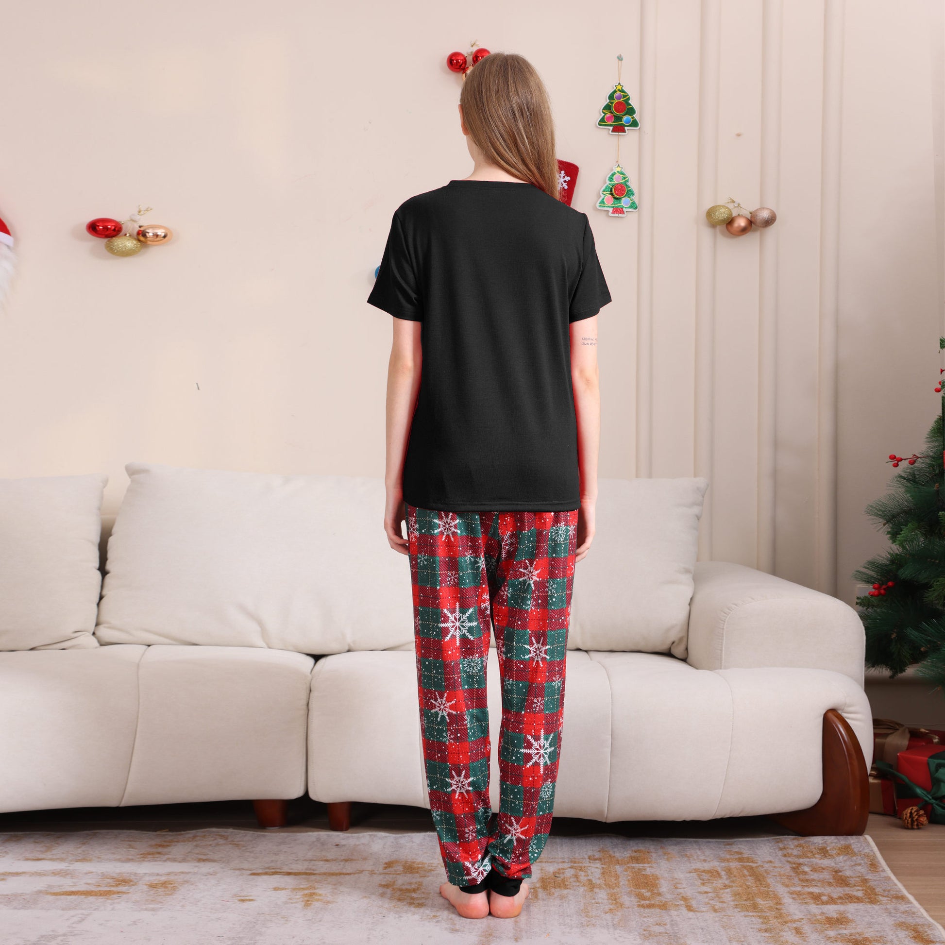 2025 Autumn And Winter Cross-border Europe And The United States Boys And Girls Women&#039;s Clothing Men&#039;s Long Sleeve Trousers New Cross-border Wansheng Family Suit